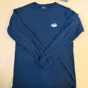 Southern Tide Classic Blue Long Sleeve Tee